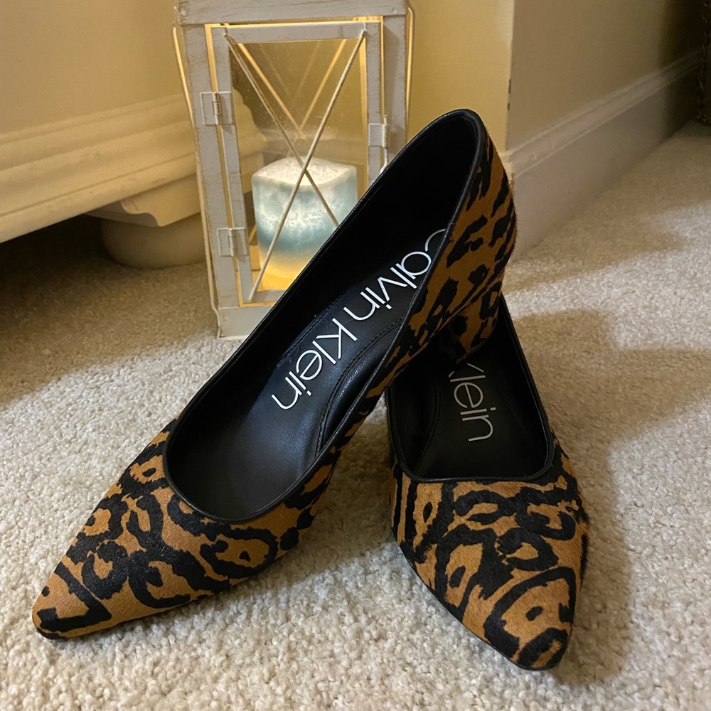 🐆Calvin Klein Nita Cheetah High Heels
